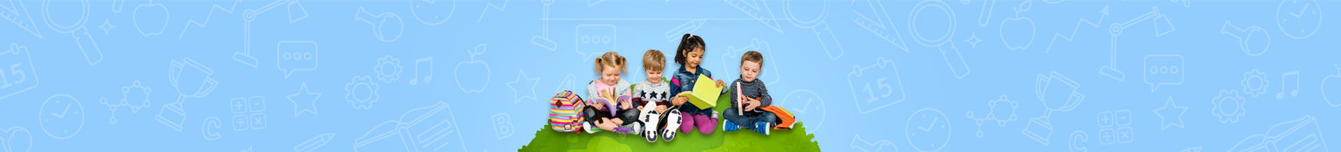 Banner Crianças lendo
